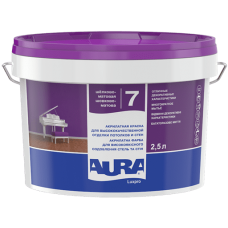 краска для потолков и стен Aura Luxpro 7 (Аура Люкспро 7) 2,5л