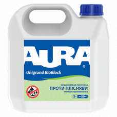 AURA Unigrund BioBlock укрепляющий антиплесневый грунт 5л.