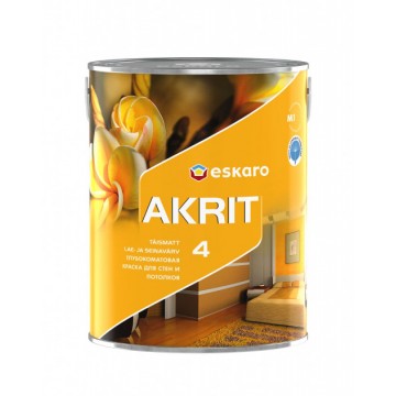 ESKARO AKRIT 4 краска для потолков и стен (глубокоматовая) 0,95 л.
