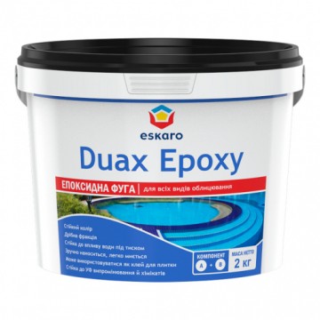 Eskaro Duax Epoxy Двухкомпонентная эпоксидная затирка для межплиточных швов №210 (Белый) 2кг