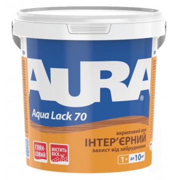 Aura Aqua Lack 70 акриловый лак для интерьеров 1 л