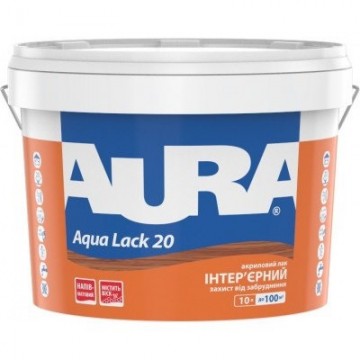 Aura Aqua Lack 20 акриловый лак для интерьеров 10 л