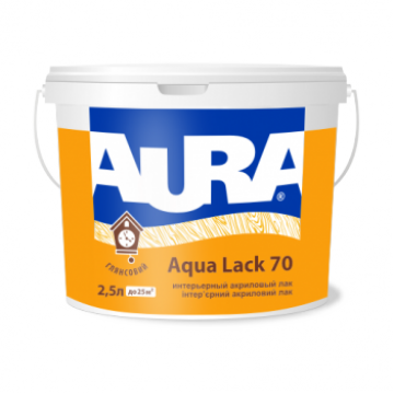 Aura Aqua Lack 20 акриловый лак для интерьеров 2,5 л