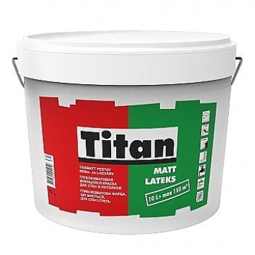 Titan Mattlatex моющаяся краска для потолков и стен (матовая) 1л.